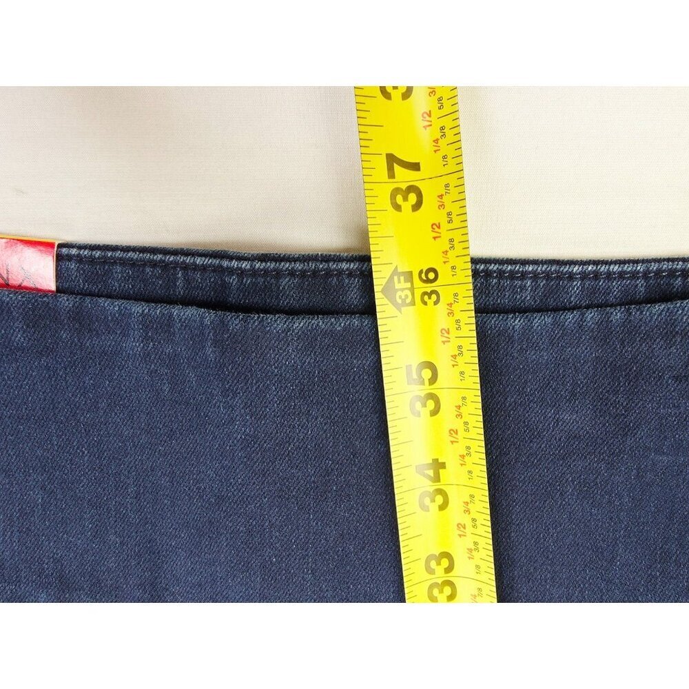 Spanx Size Medium 6-8 Womens 30" Inseam Navy Cropped Denim Side Zip Leggings NWT - Picture 14 of 15